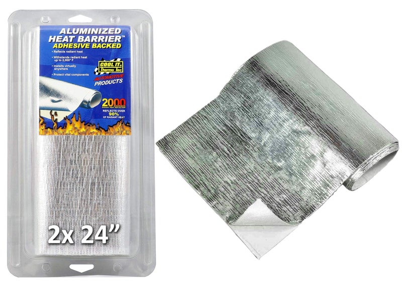 THERMO TEC حاجز حرارة ألمنيوم مع لاصق من ثيرمو-تيك 13575، 12" × 48" (2 ورقة 24") - Image 1